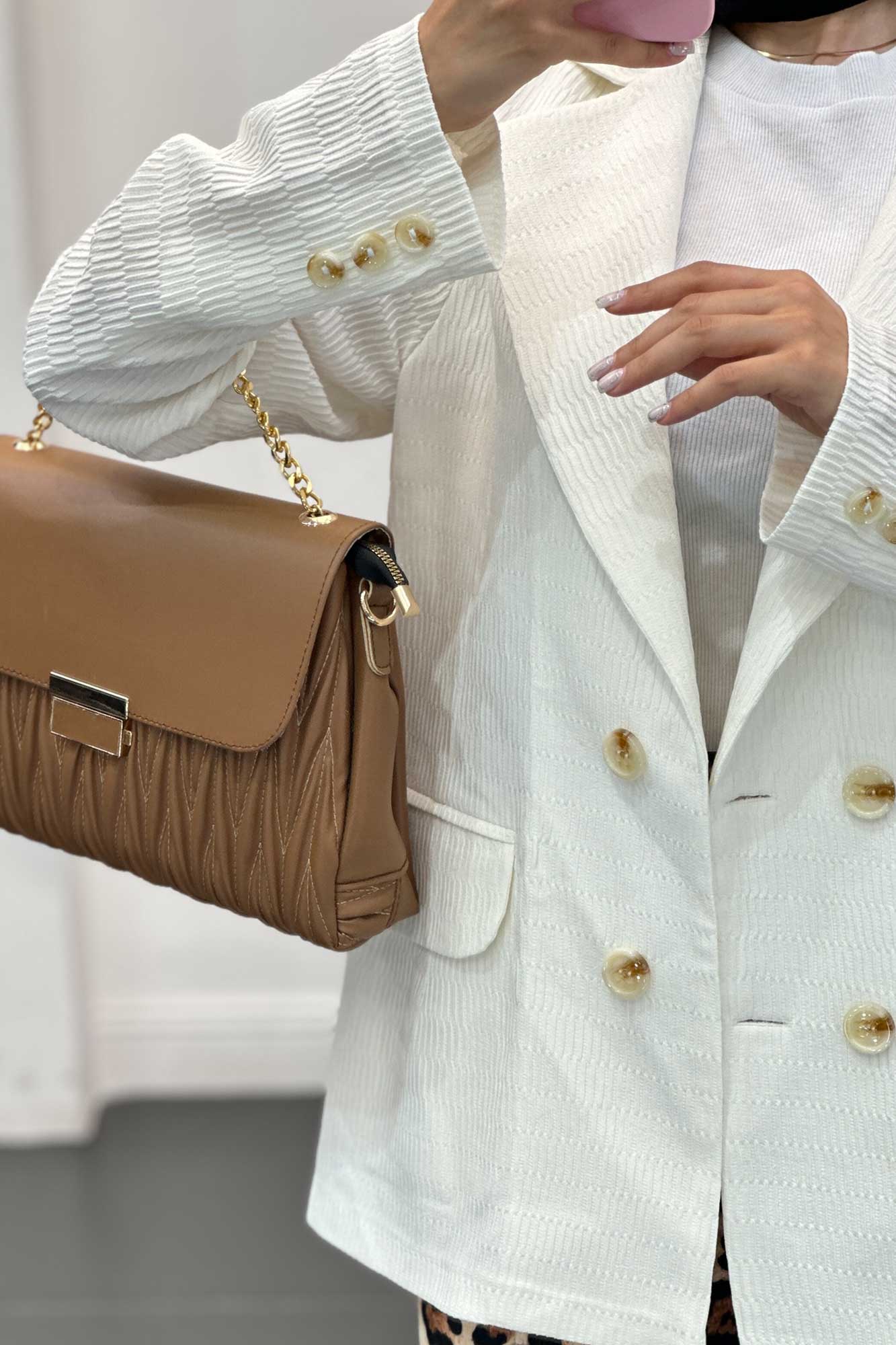 مانتو آستین سه دکمه السا مدل نوبل