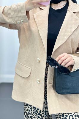 مانتو آستین سه دکمه السا مدل نوبل