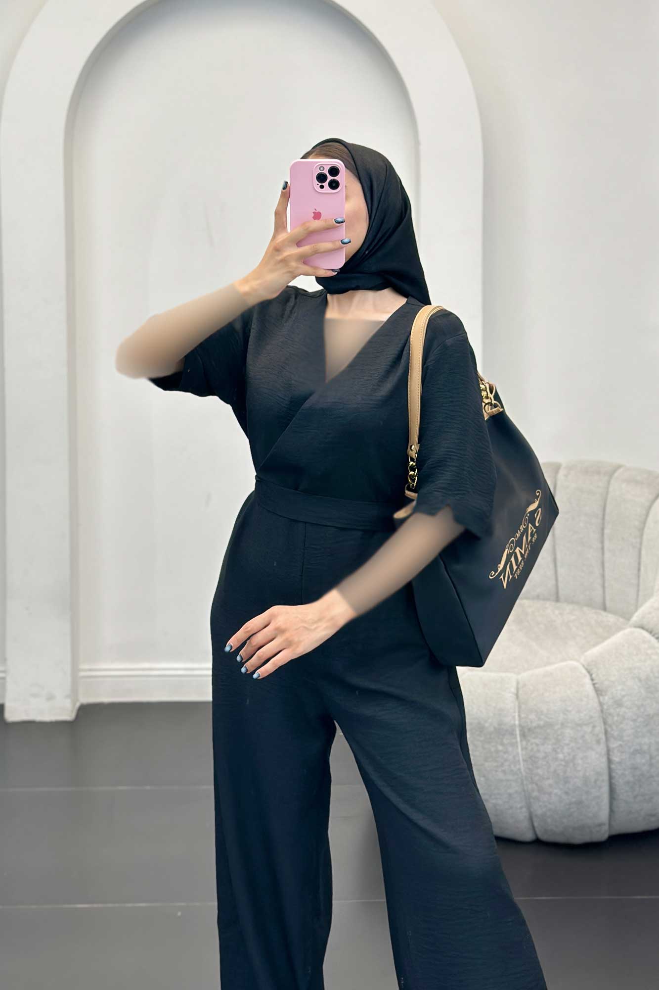 اورال یقه چپ و راست استین کوتاه