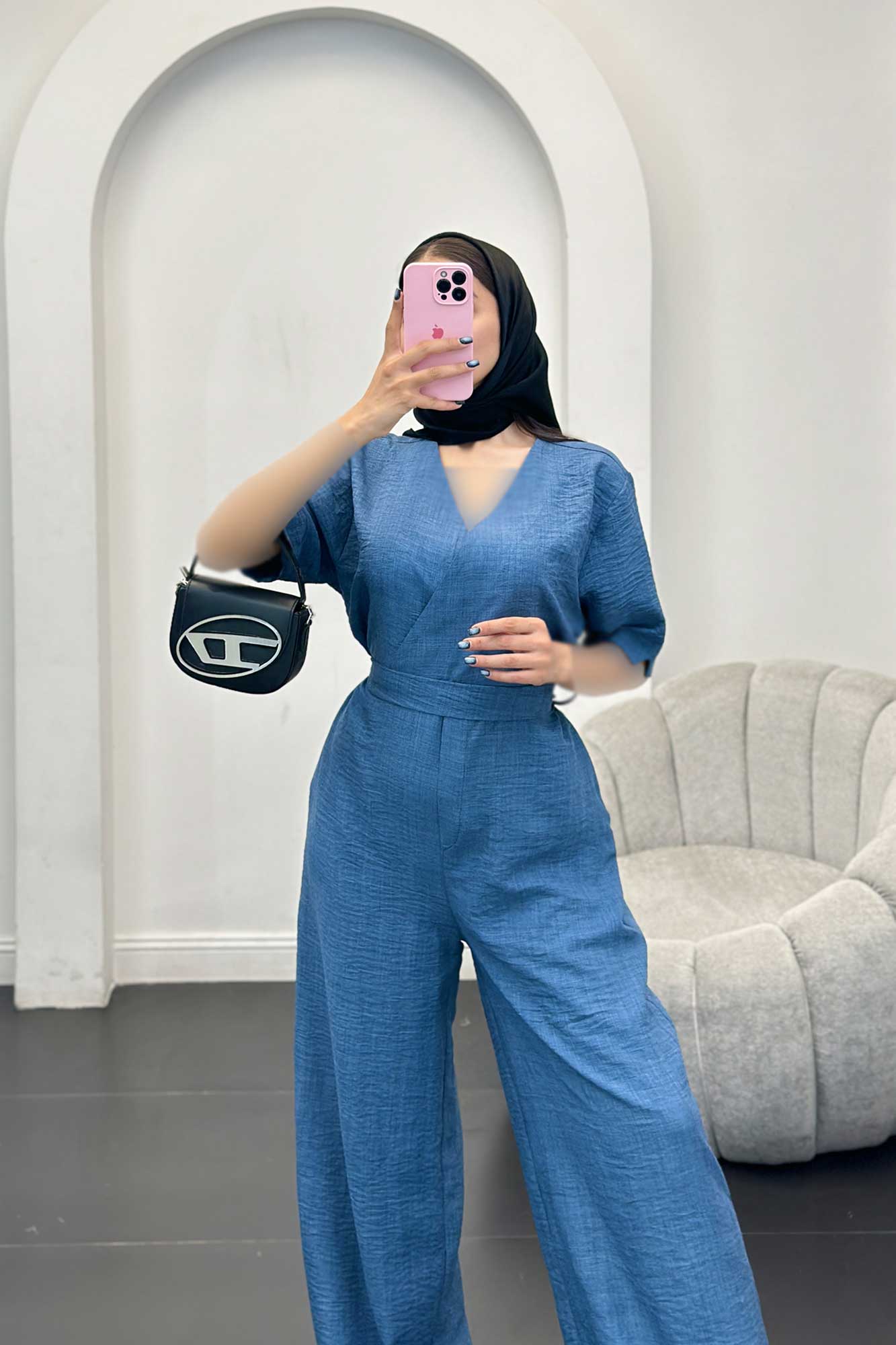 اورال یقه چپ و راست استین کوتاه