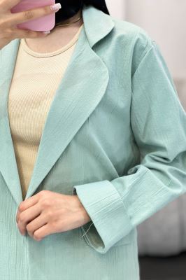 مانتو یقه ب ب لینن نچرال