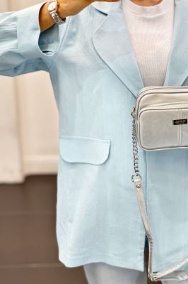 مانتو یقه ب ب لینن نچرال