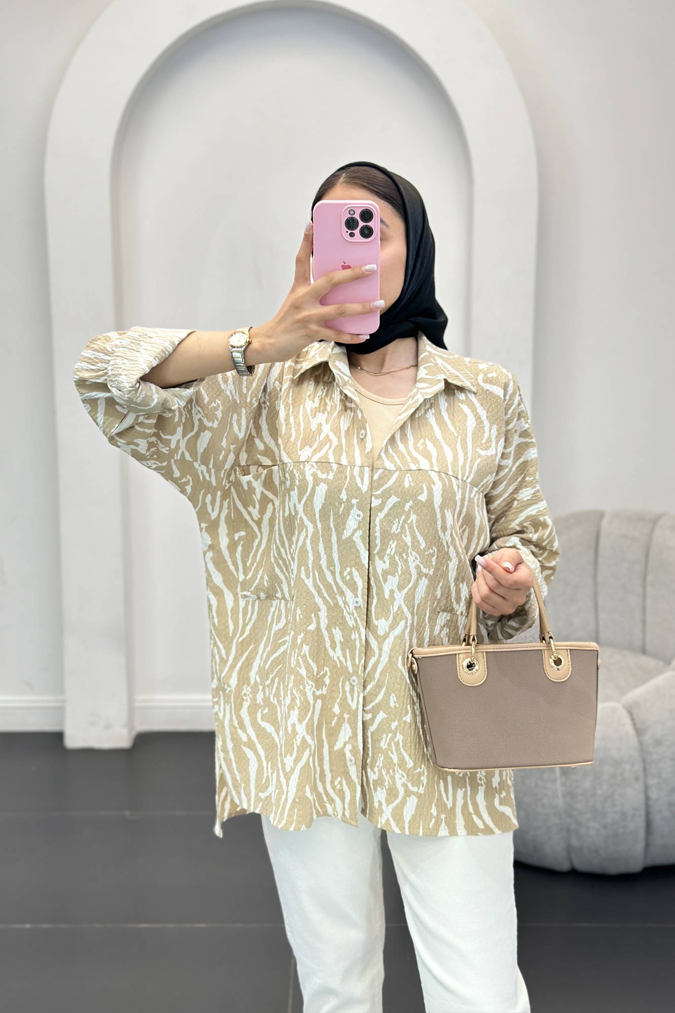 شومیز کاملس دو جیب