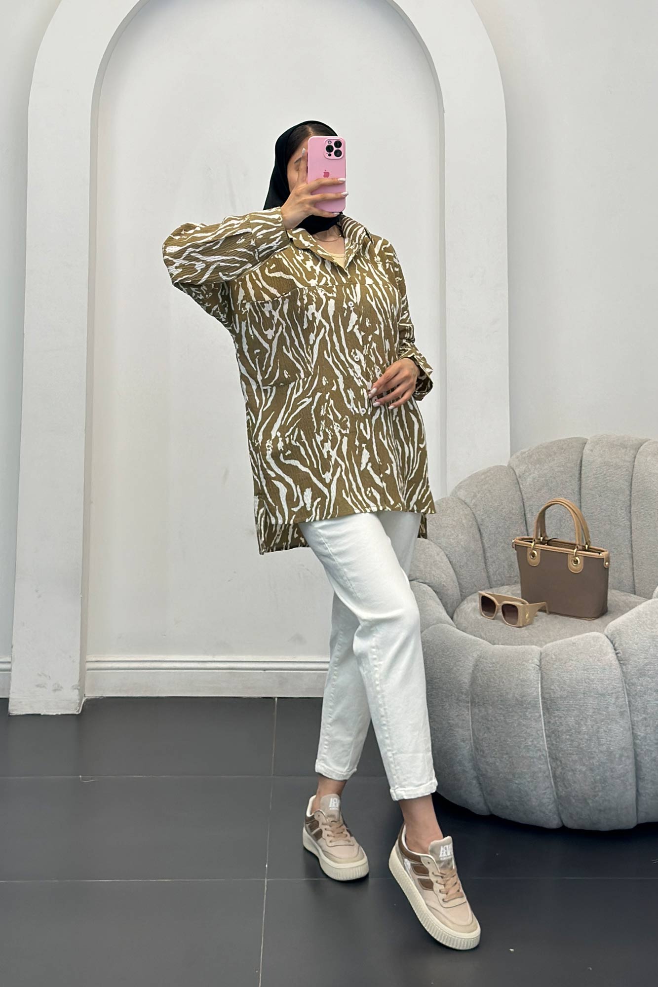 شومیز کاملس دو جیب