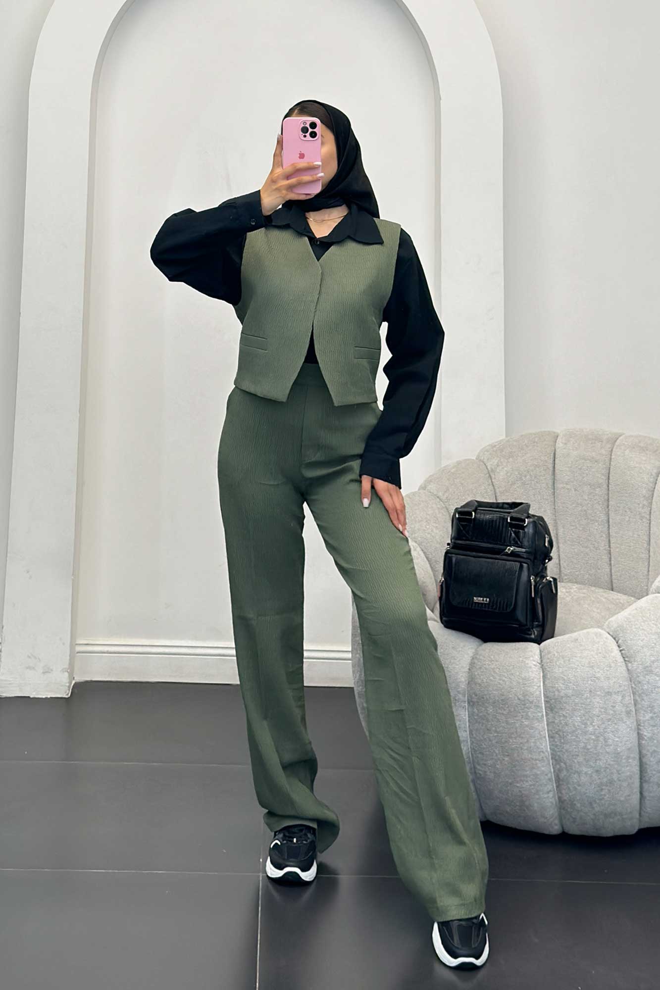 ست جلیقه شلوار السا