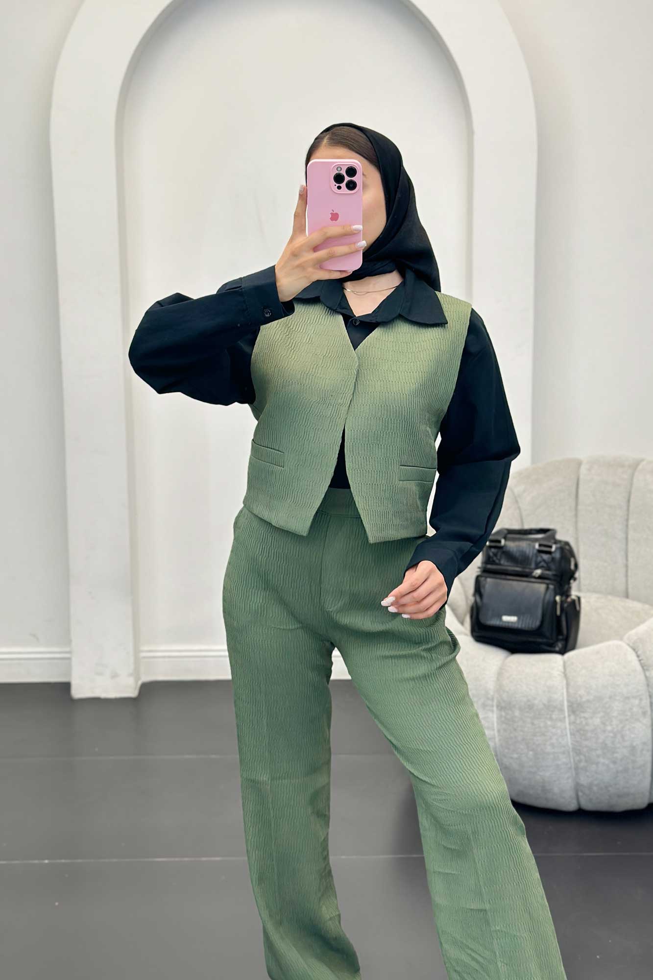 ست جلیقه شلوار السا