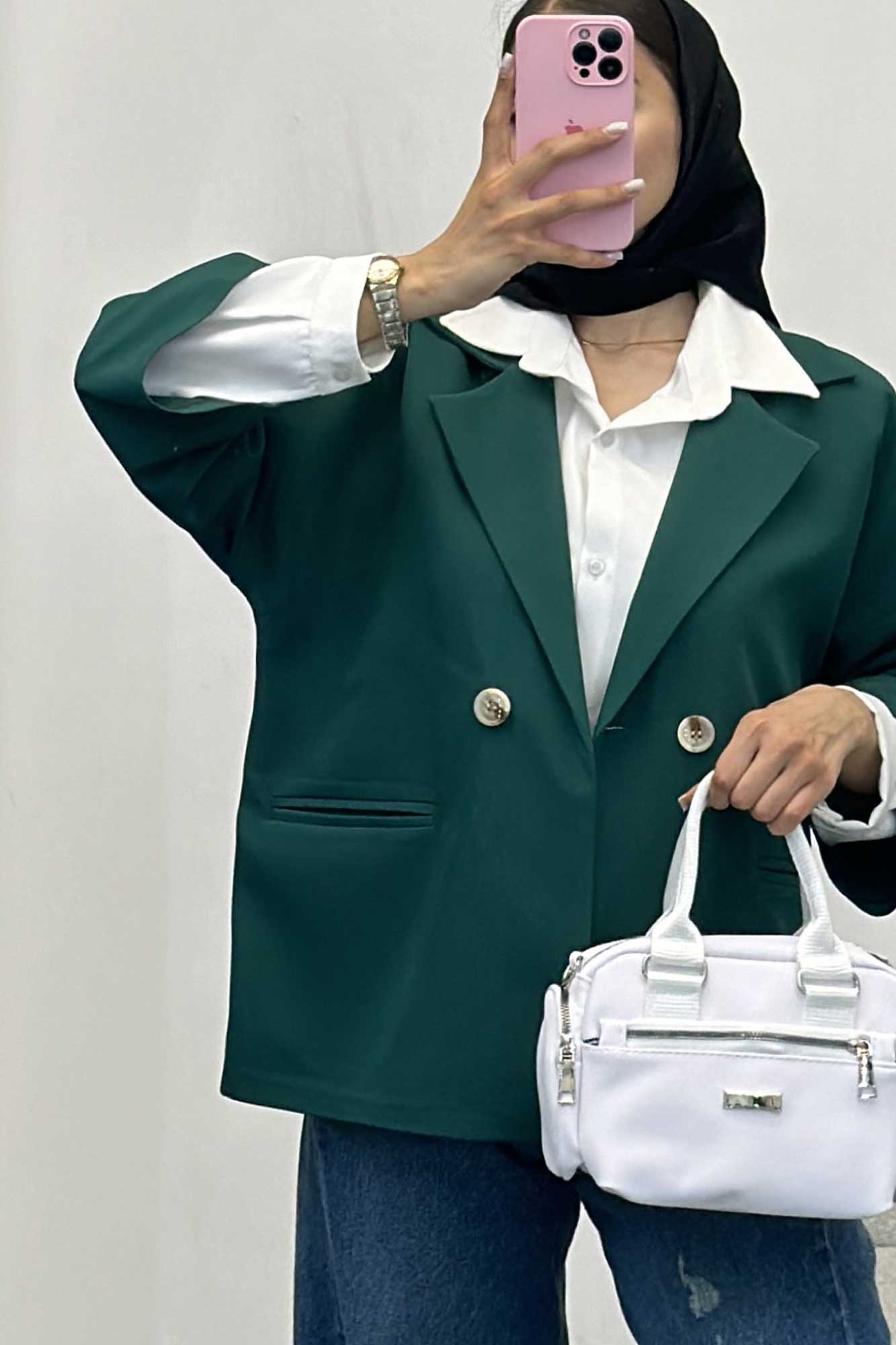 کت کوتاه مازراتی لمه دار نفس