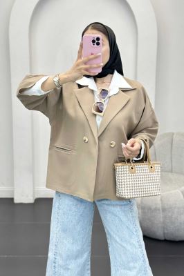 کت کوتاه مازراتی لمه دار نفس