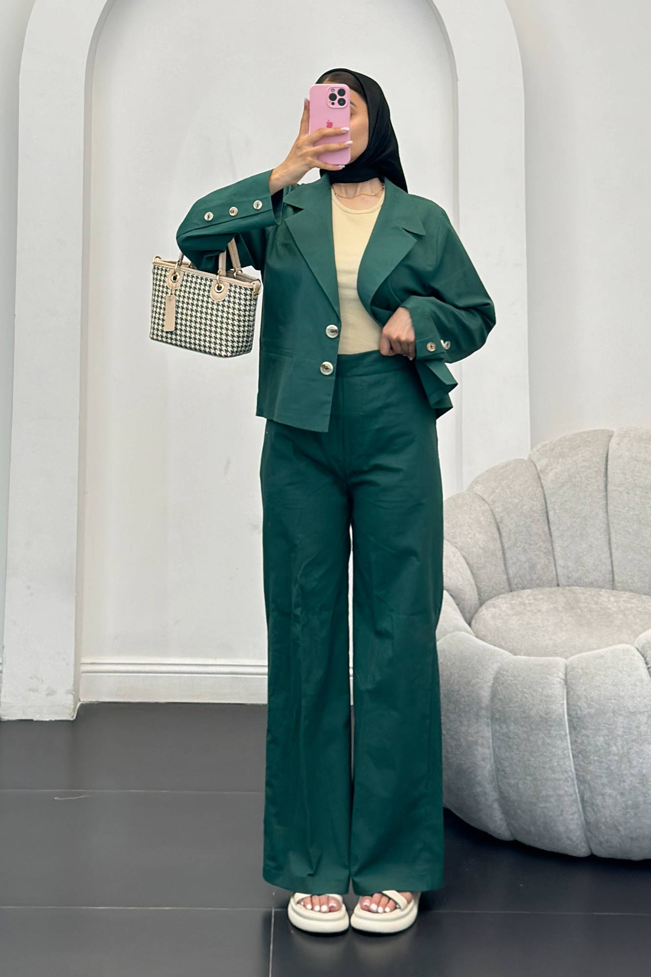 ست کت و شلوار لینن رومینا