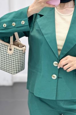 ست کت و شلوار لینن رومینا