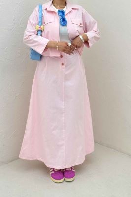 ست کت و دامن لینن آداک