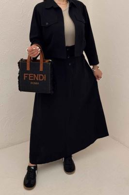 ست کت و دامن لینن آداک