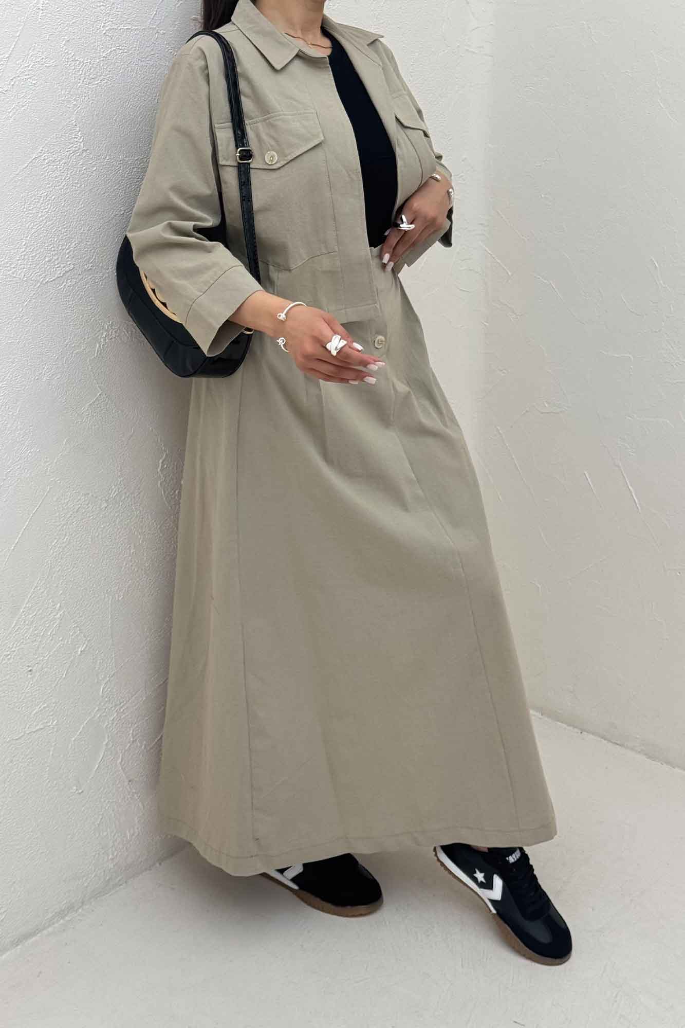 ست کت و دامن لینن آداک