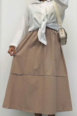 دامن لینن خط دار رامان