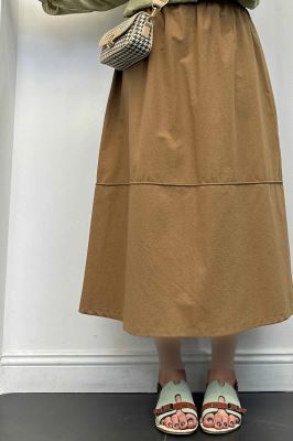 دامن لینن خط دار رامان