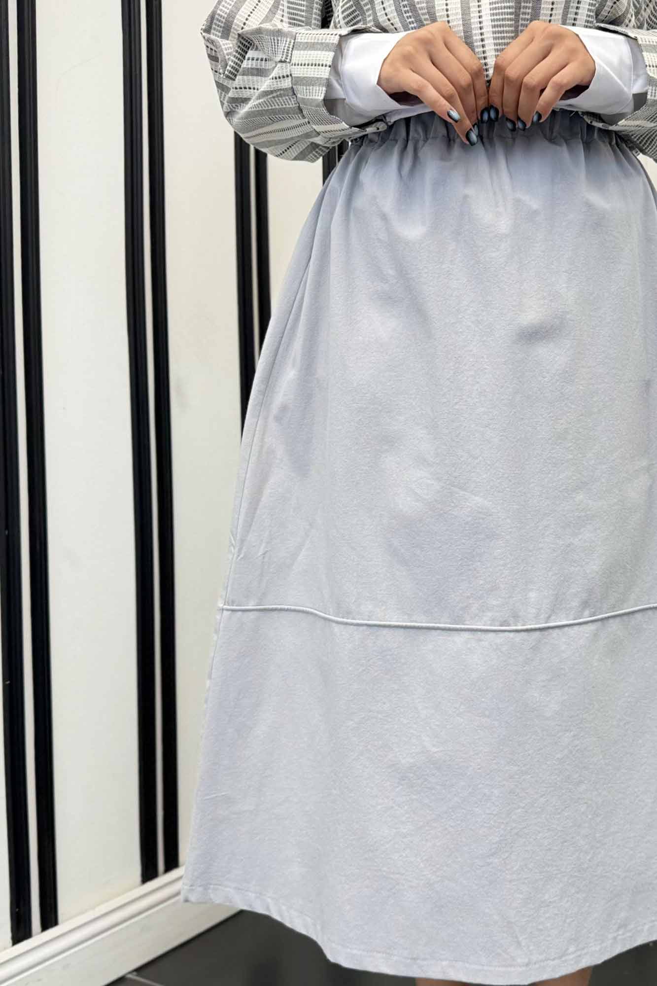 دامن لینن خط دار رامان