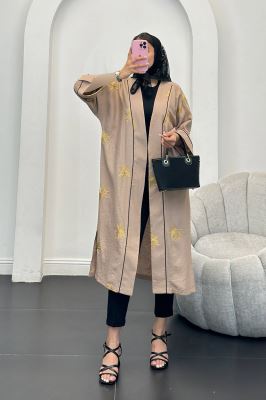 مانتو بلند گلدوزی ساتیار