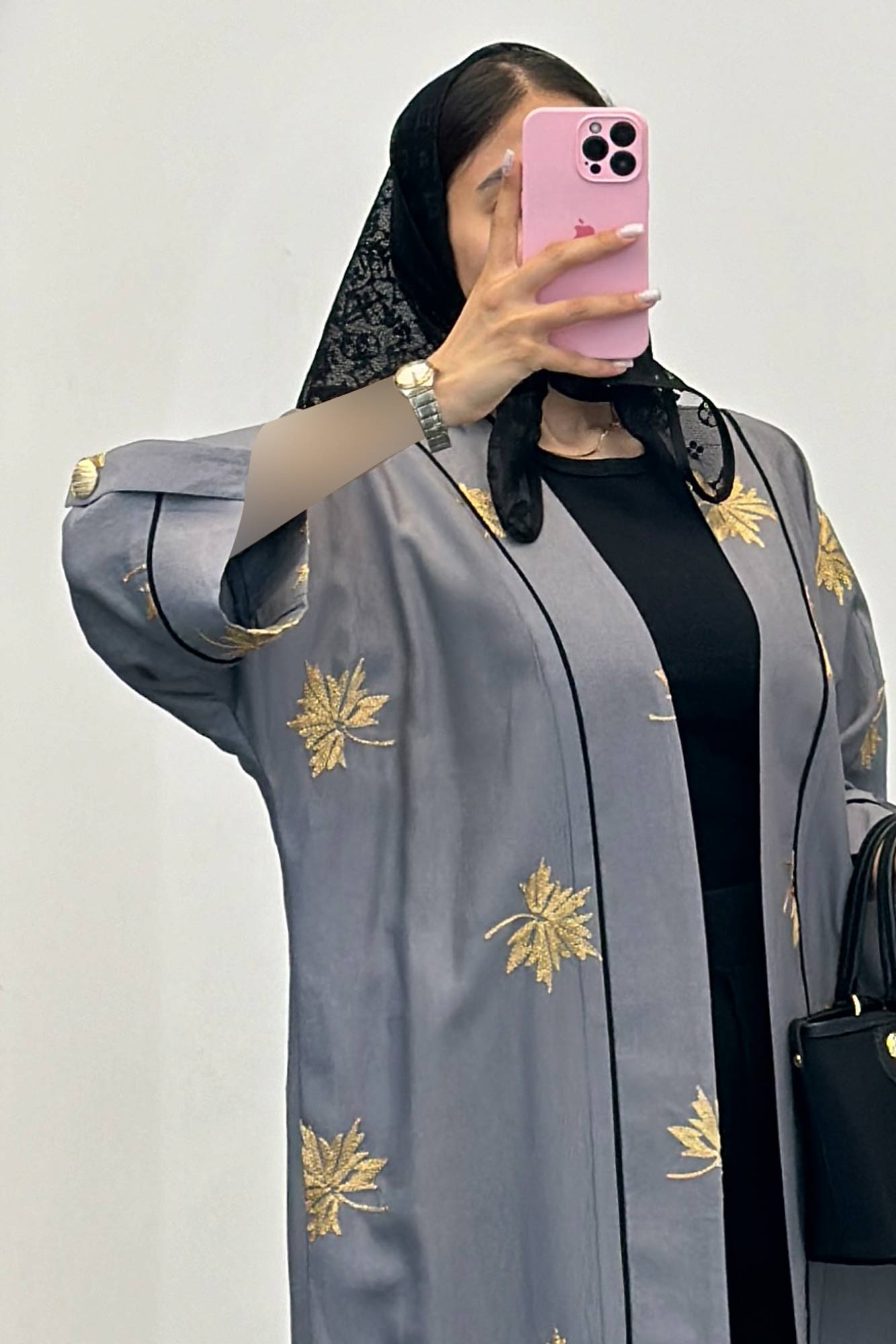 مانتو بلند گلدوزی ساتیار