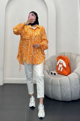 شومیز کاملس آستین شیپوری