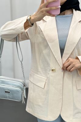 مانتو لینن سه جیب بیانسه