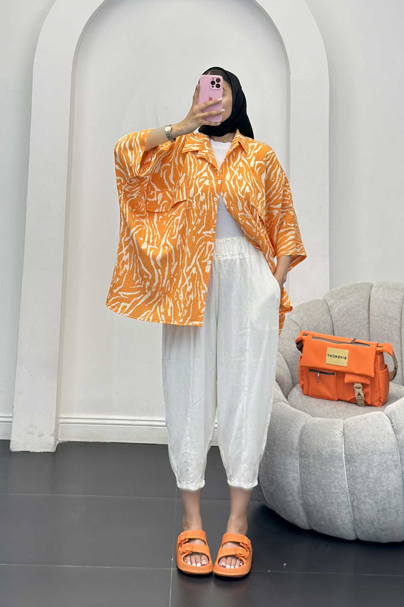 شومیز کیمونو دو جیب کاملس