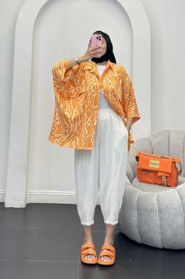 شومیز کیمونو دو جیب کاملس