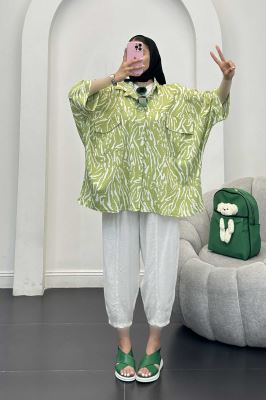 شومیز کیمونو دو جیب کاملس