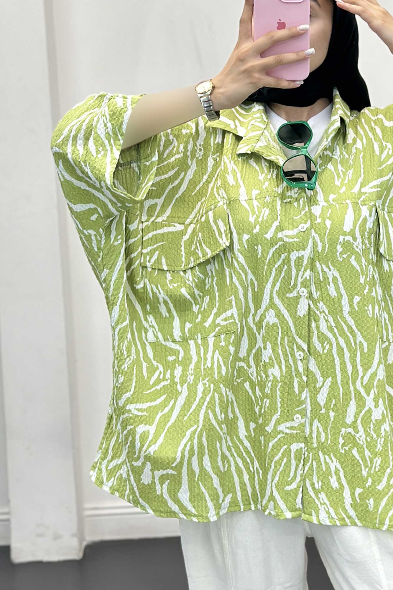 شومیز کیمونو دو جیب کاملس