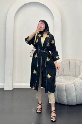 مانتو بلند گلدوزی ساتیار