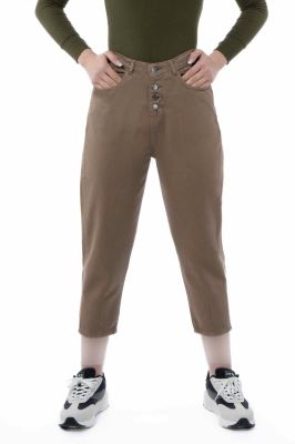 شلوار مام کتان پشت کش 0002068 / 30005573