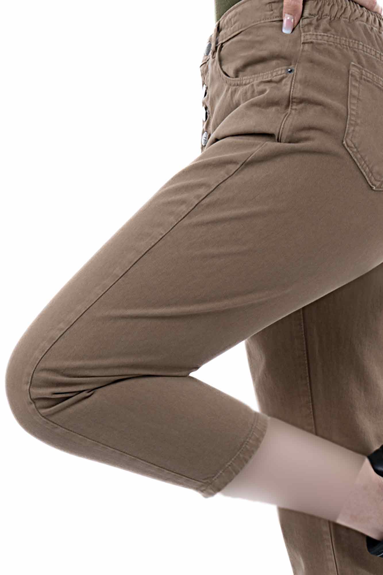 شلوار مام کتان پشت کش 0002068 / 30005573