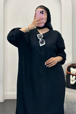 مانتو کفتان بابوس تک جیب بغل چاکدار