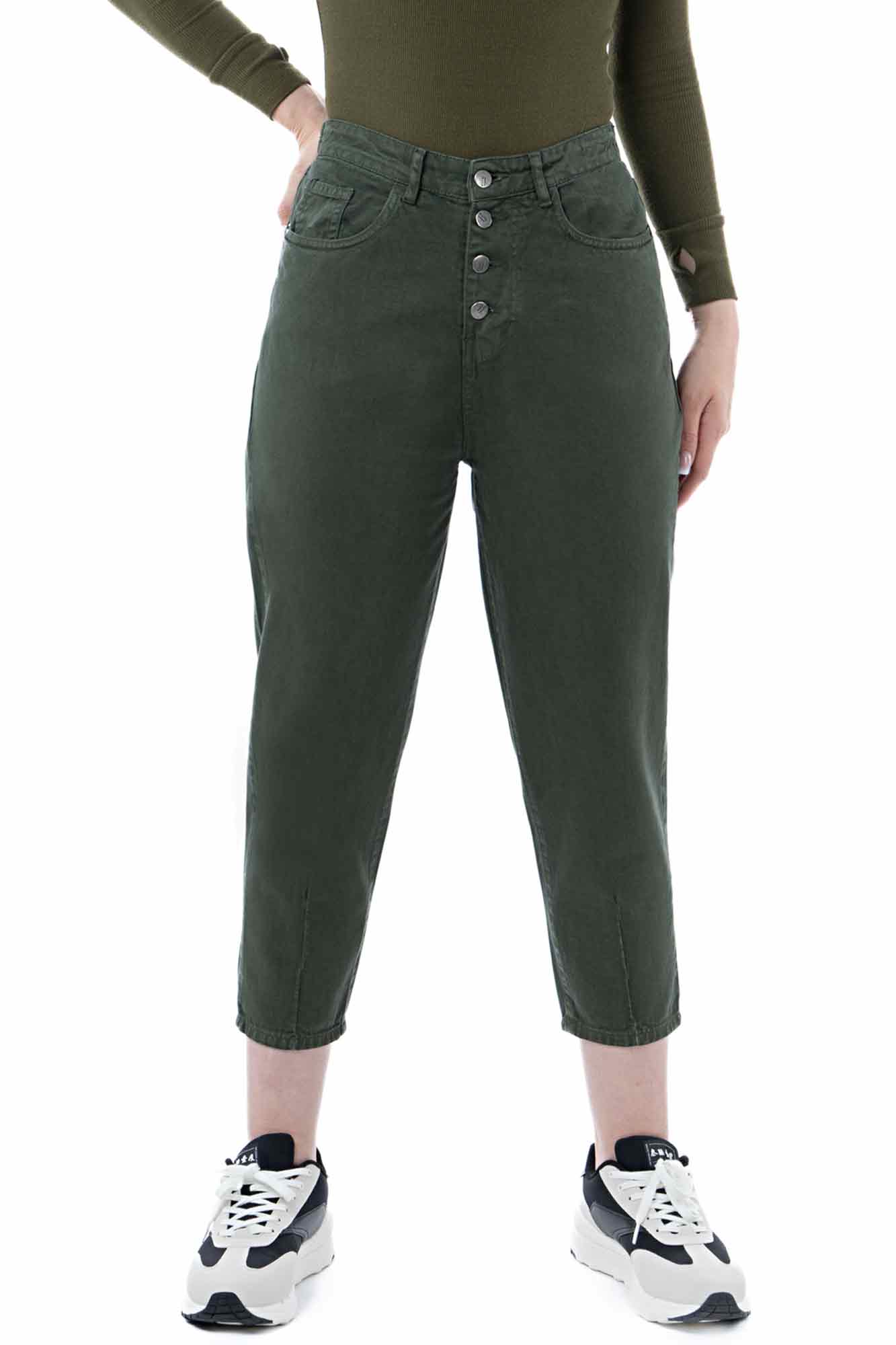 شلوار کتان مام استایل سایز بزرگ 9001126