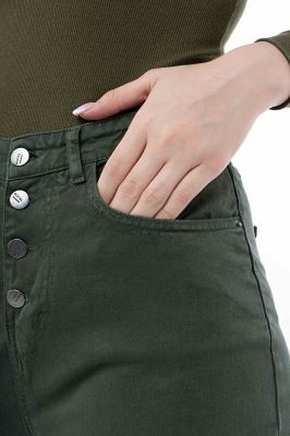 شلوار کتان مام استایل سایز بزرگ 9001126