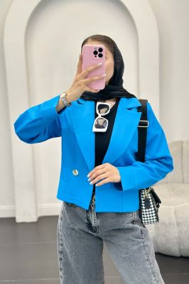 کت کراپ مازراتی آستین پف حانیه