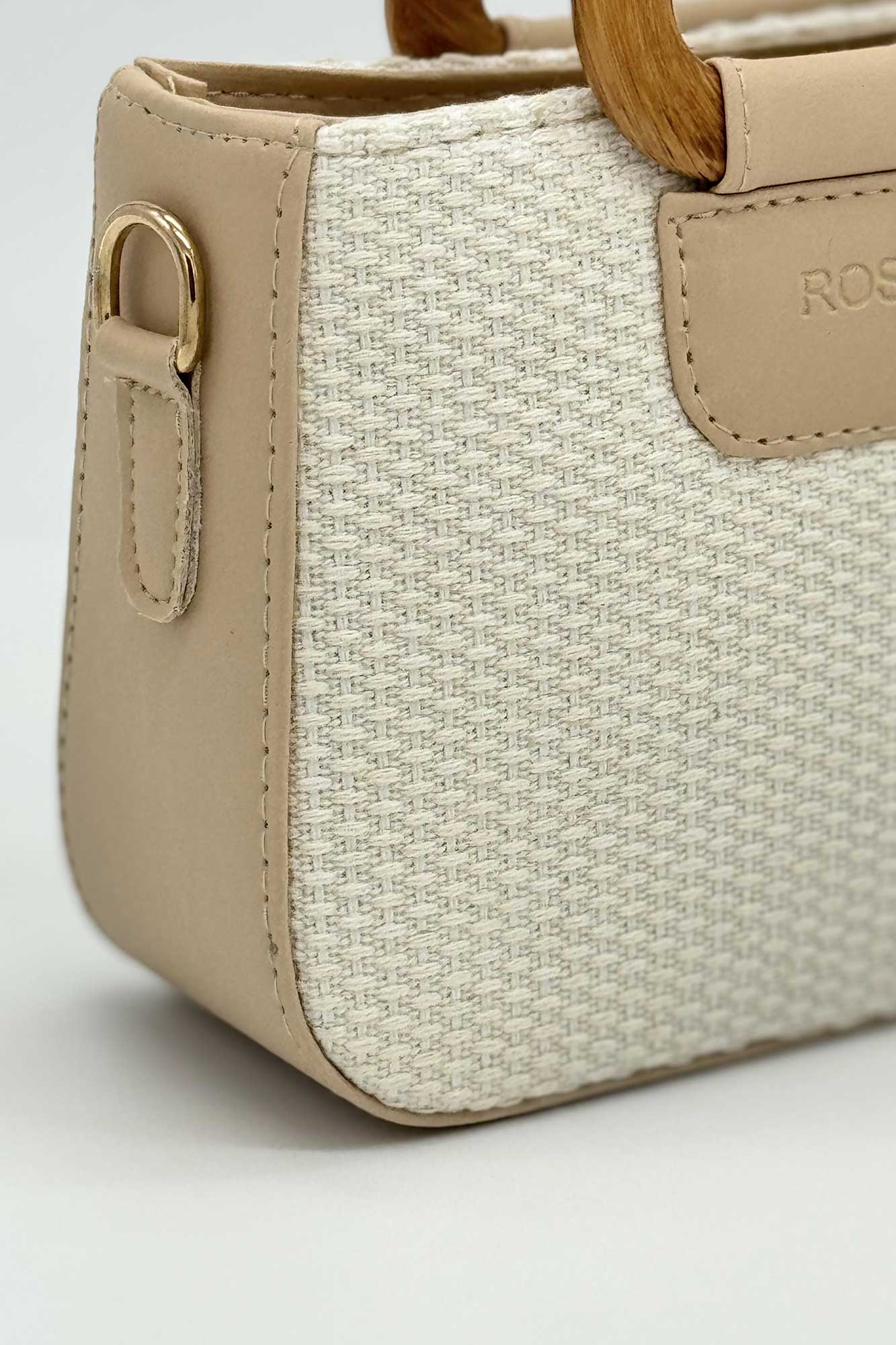 کیف دسته چوبی مینی کنف  1462