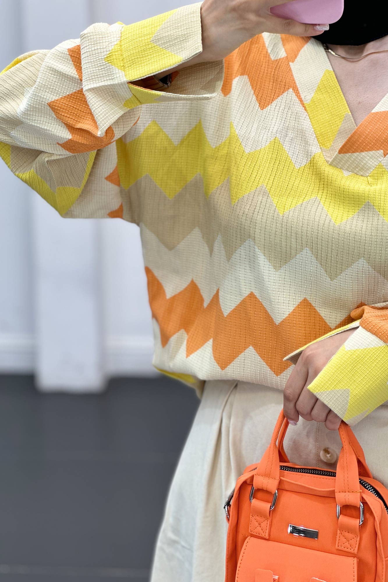 شومیز کراش جناقی یقه هفت