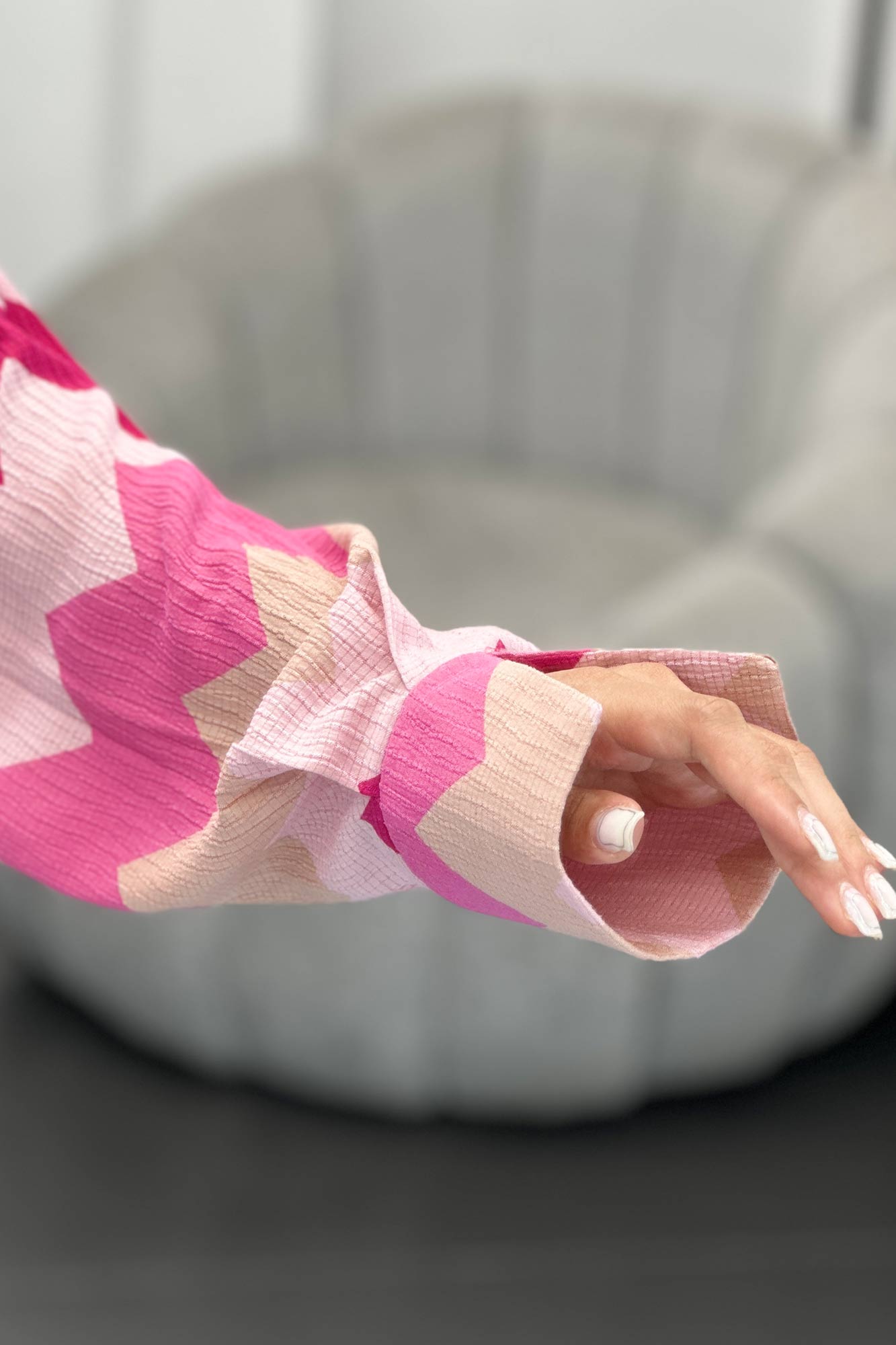 شومیز کراش جناقی یقه هفت