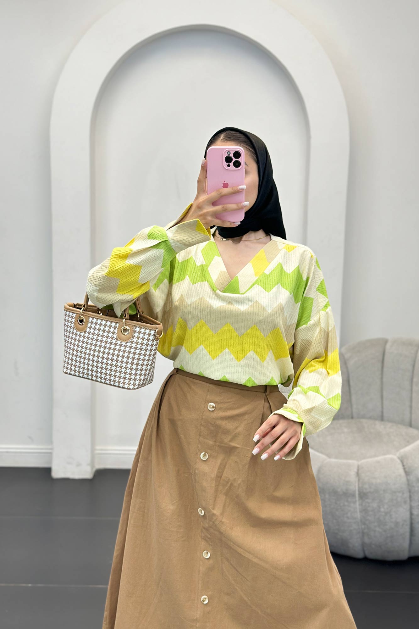 شومیز کراش جناقی یقه هفت