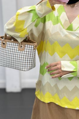 شومیز کراش جناقی یقه هفت