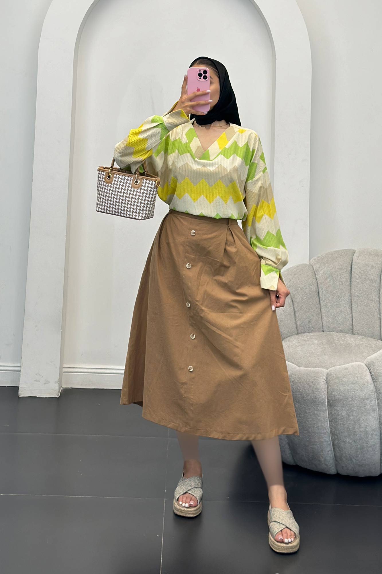 شومیز کراش جناقی یقه هفت