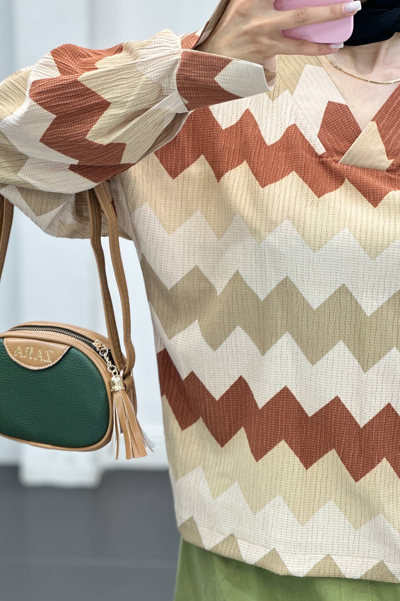 شومیز کراش جناقی یقه هفت