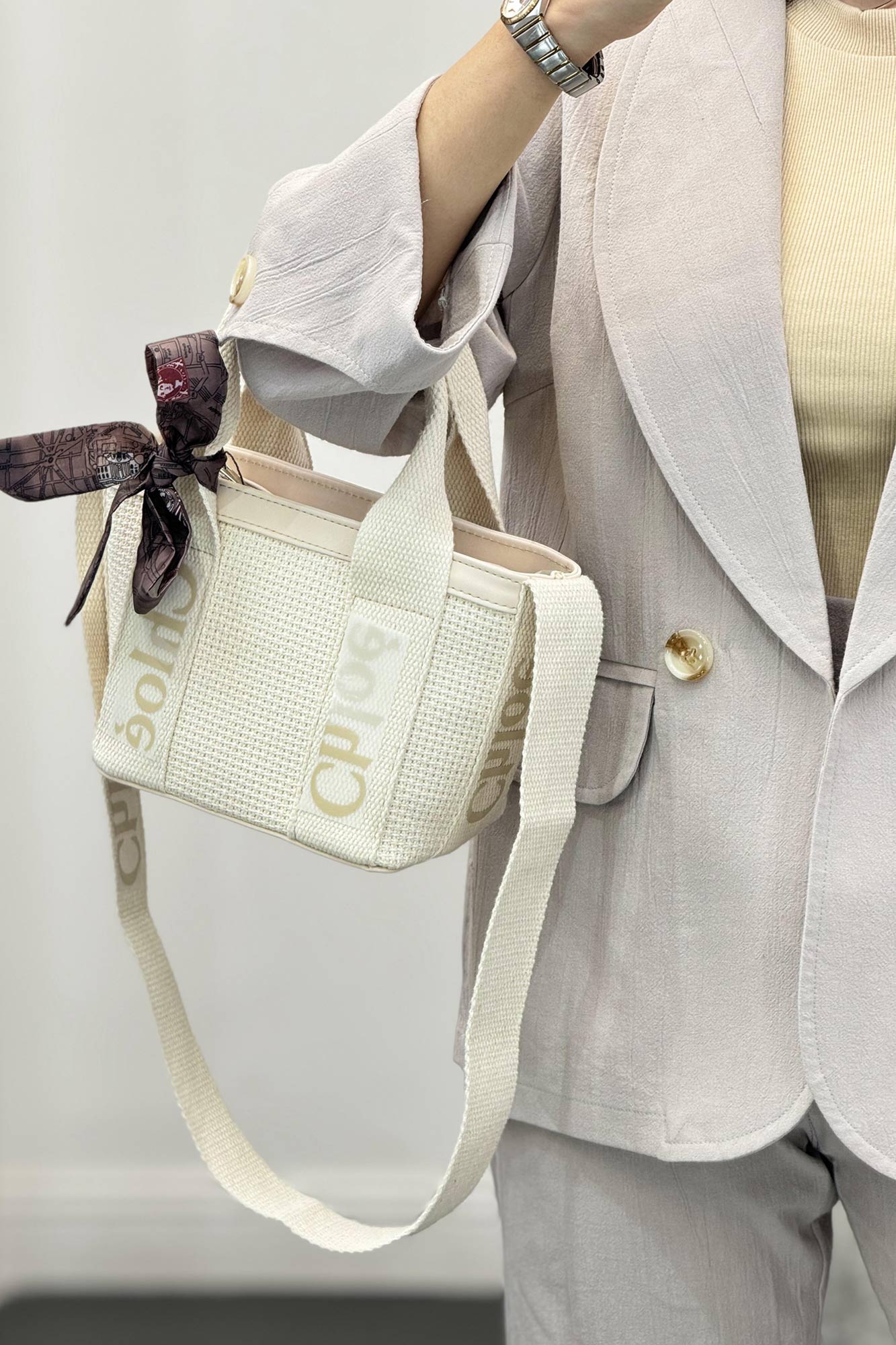 ست کت و شلوار یقه آرشال شکوفه