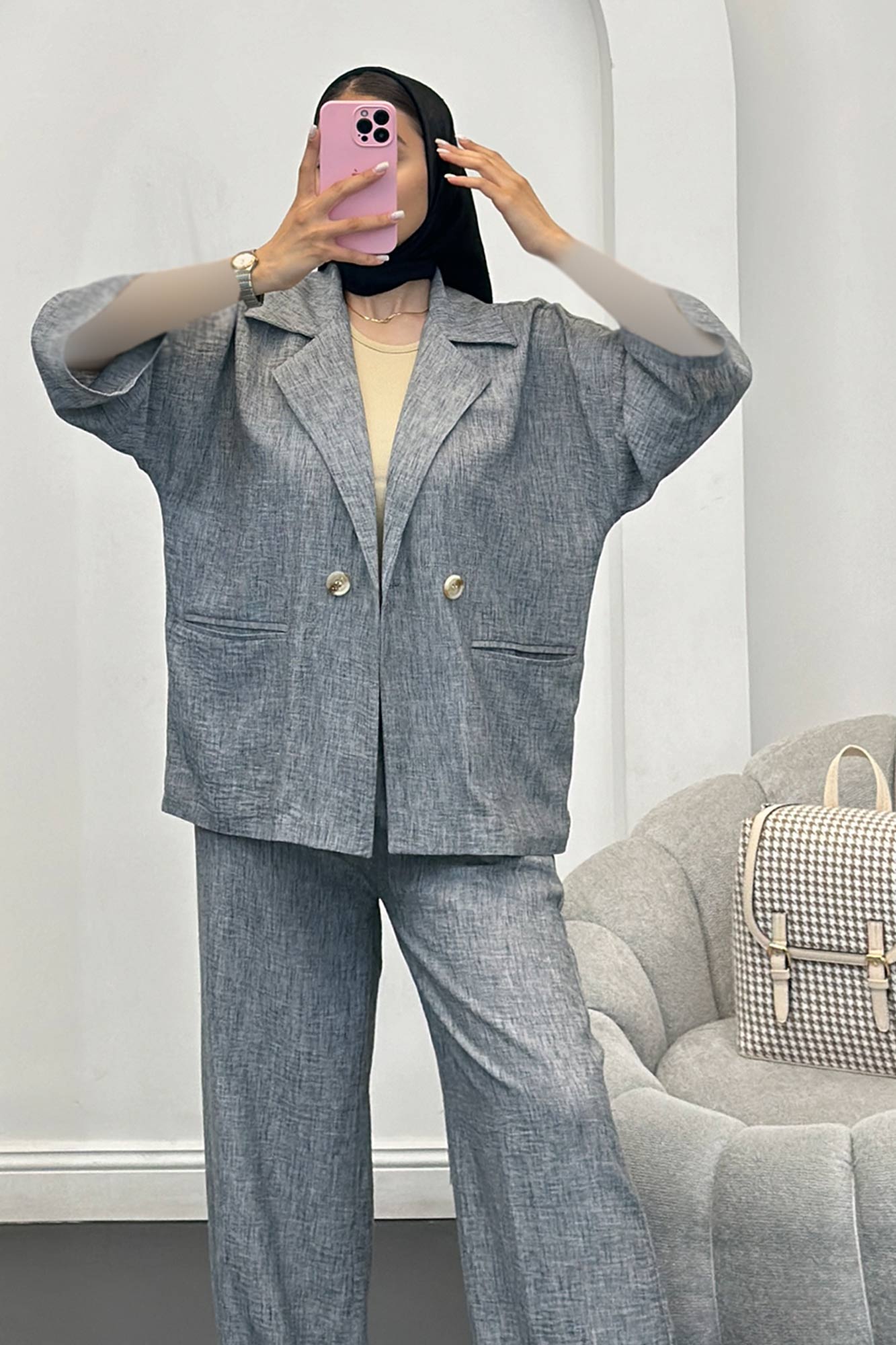 ست کت و شلوار شانتون کارینا