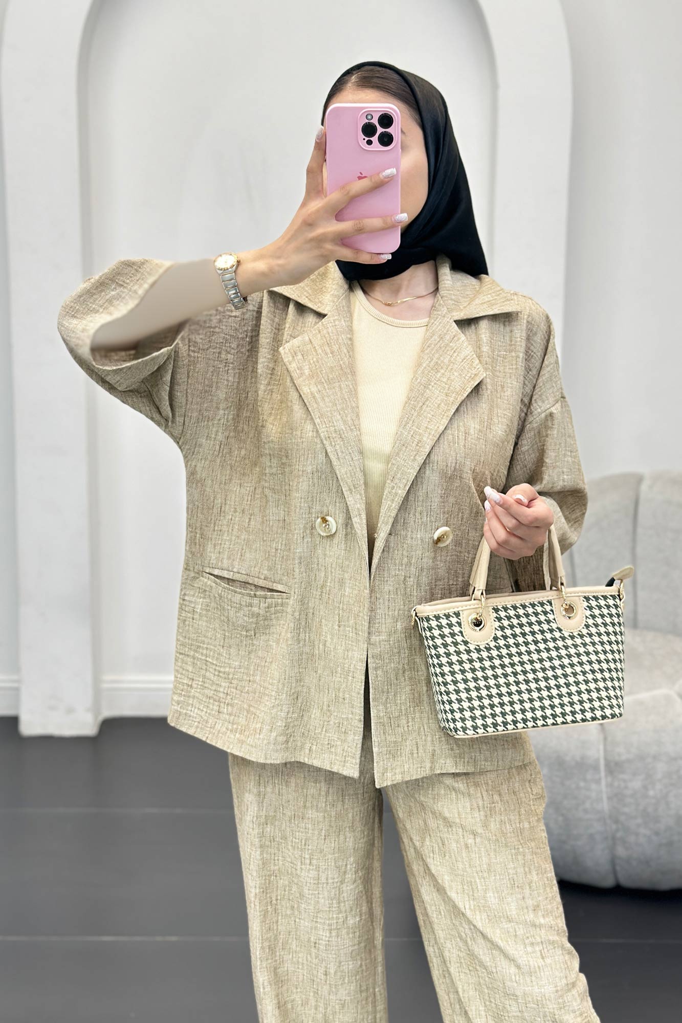 ست کت و شلوار شانتون کارینا