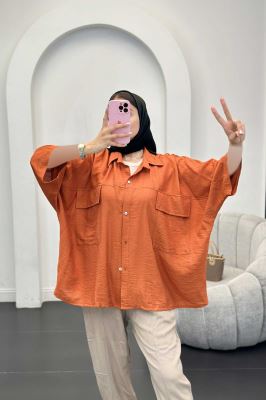 شومیز کیمونو دوجیب پاکتی کرسپو پانیذ