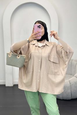 شومیز کیمونو دوجیب پاکتی کرسپو پانیذ