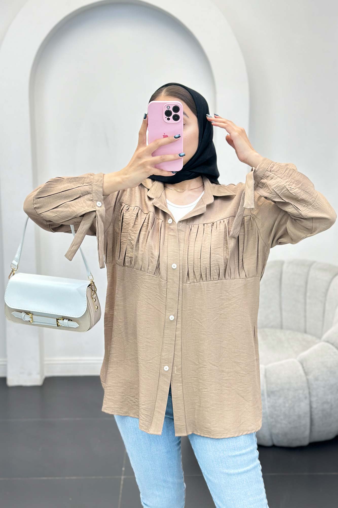 شومیز کرسپو سینه چین