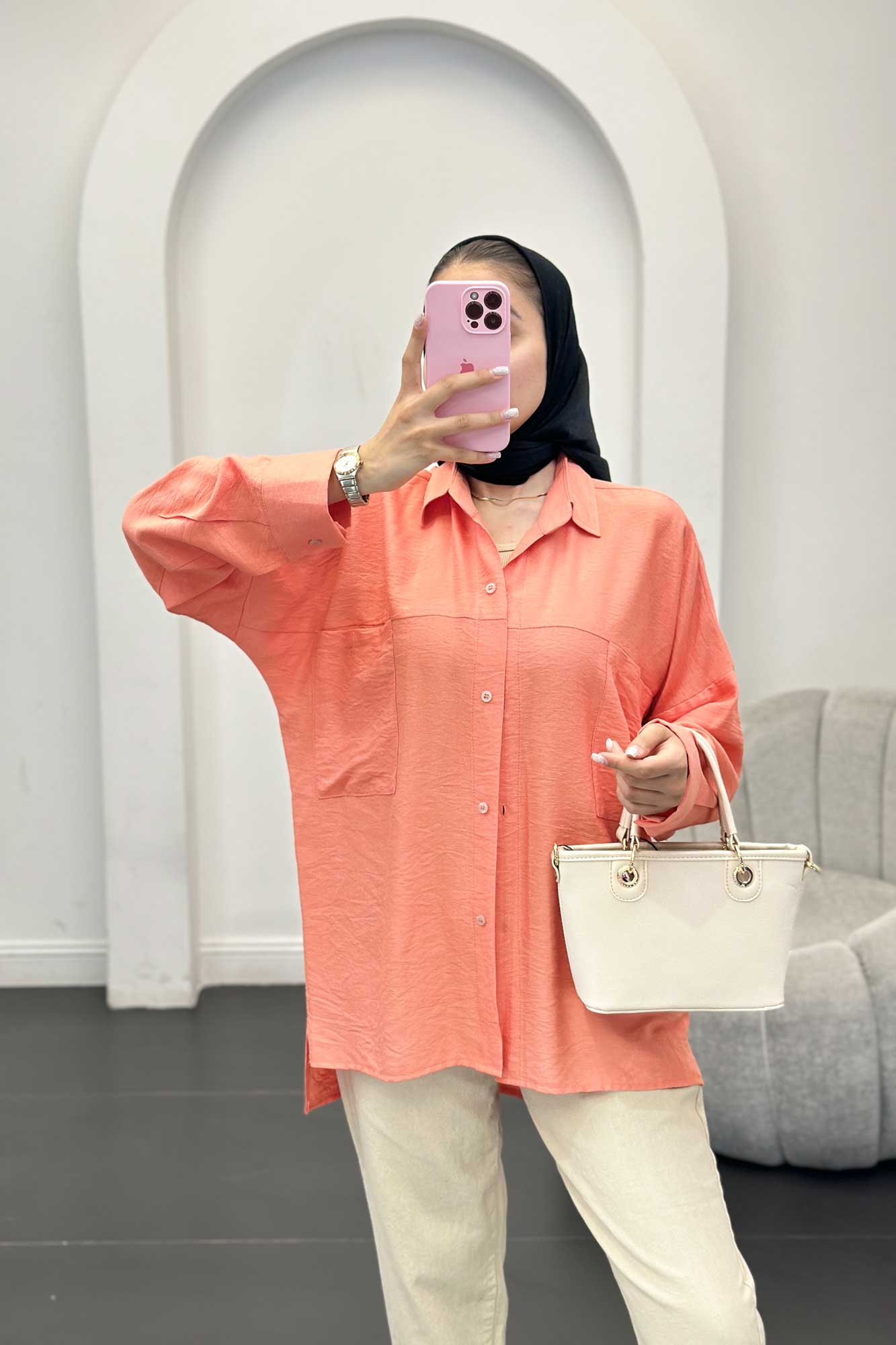 شومیز کرسپو دو جیب آرسس