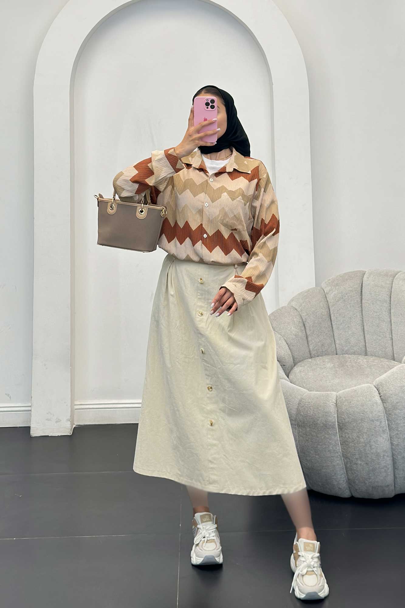 شومیز تک جیب کراش جناقی